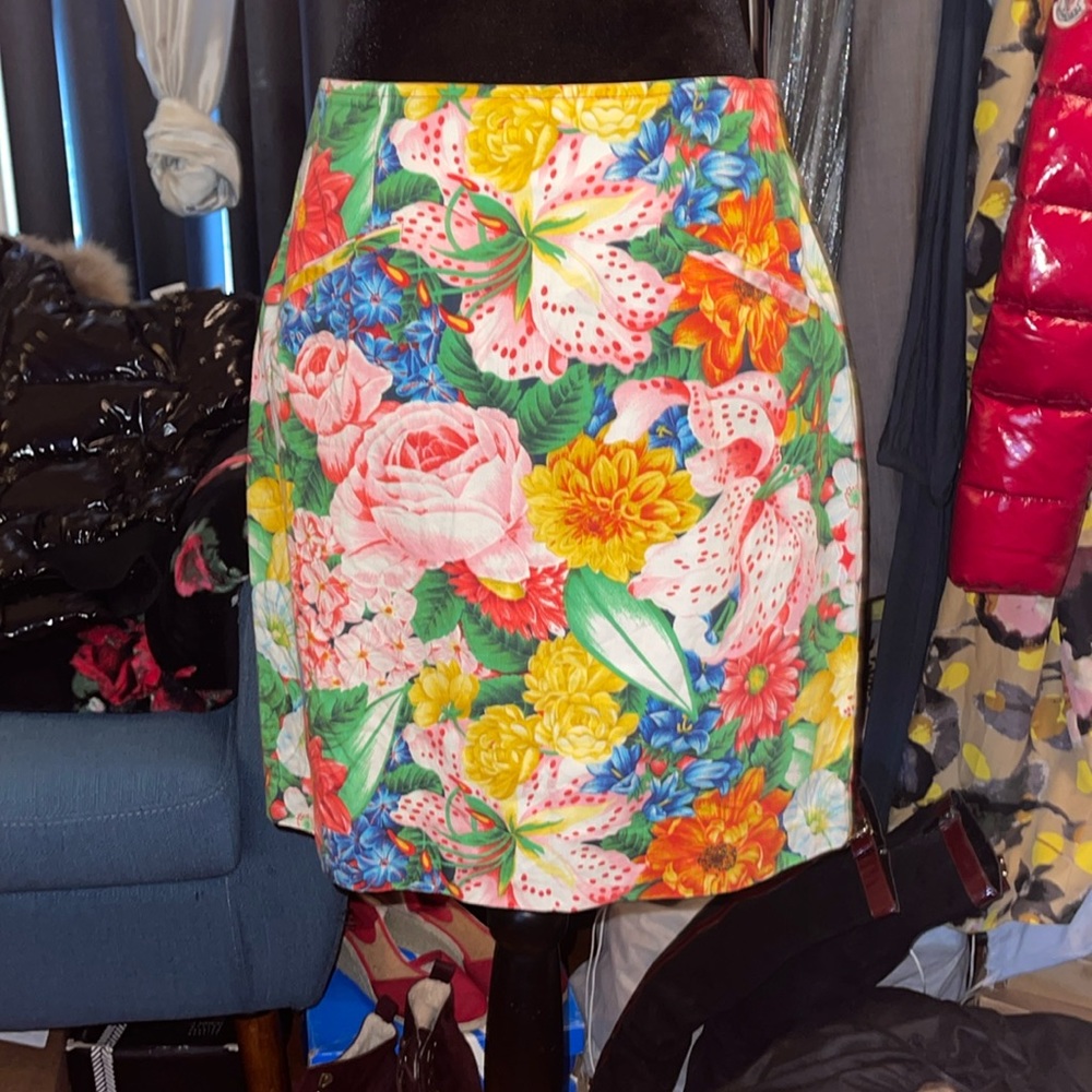 Kenzo used floral mini skirt